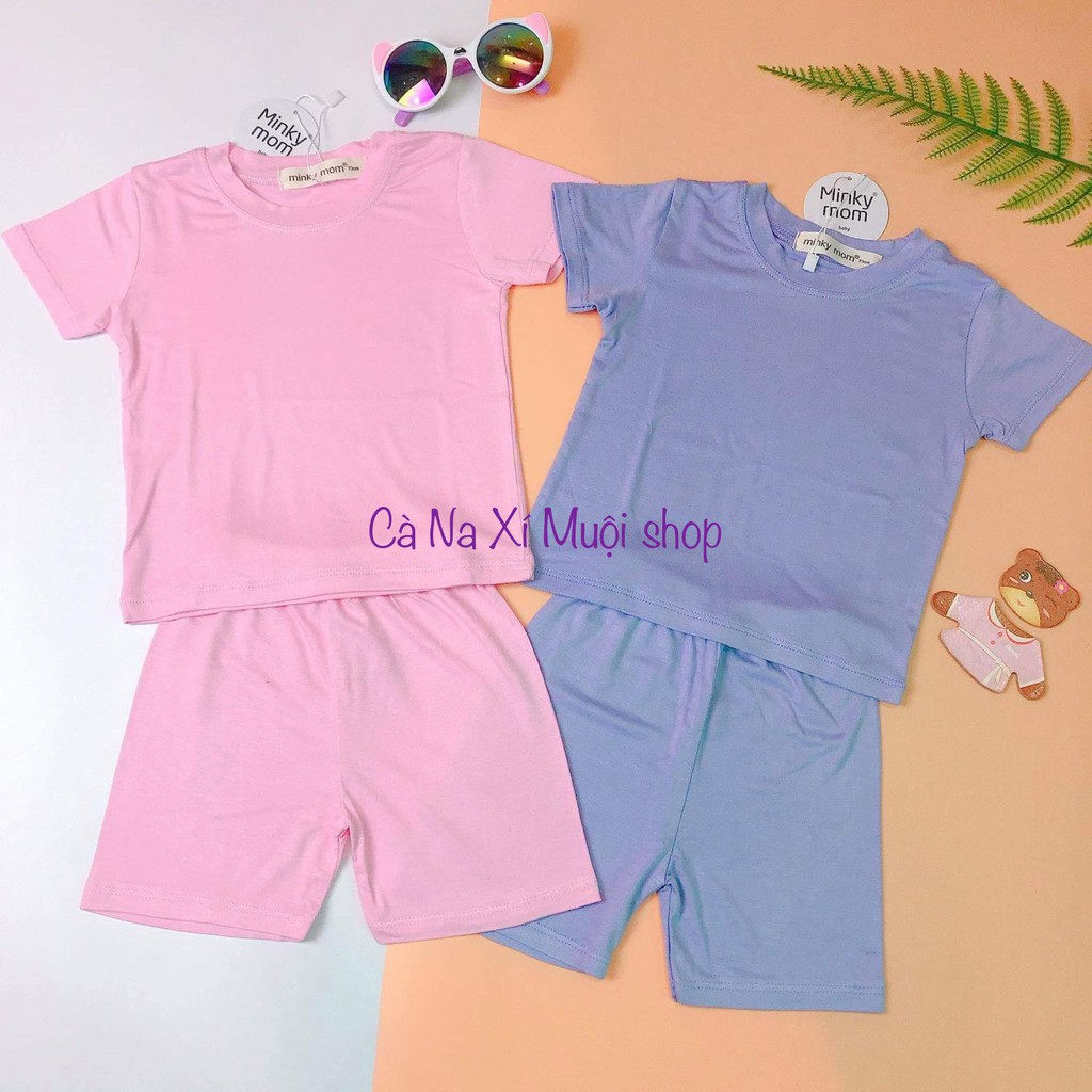 Bộ cộc tay FULL SIZE chuẩn hàng #Minky_Mom loại 1 nhiều màu 17-25kg bé trai, bé gái