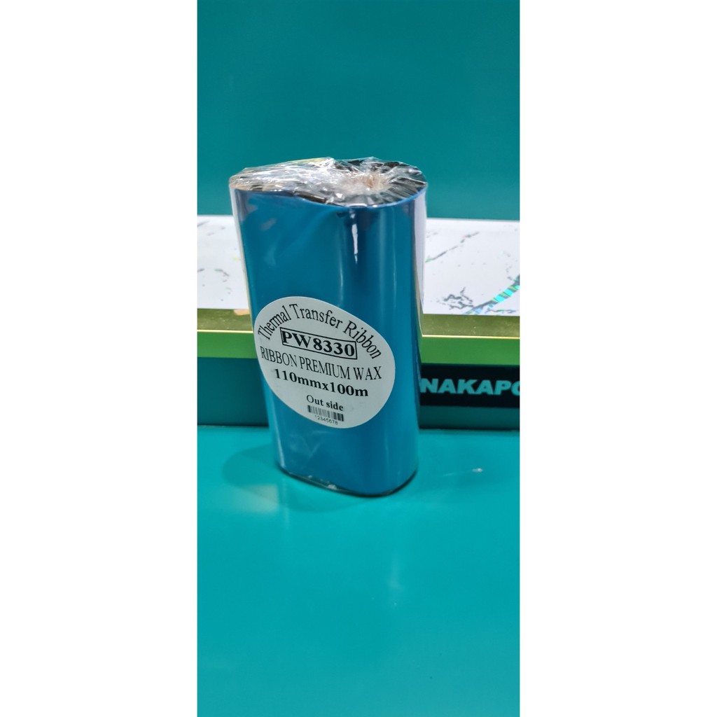Cuộn mực in tem mã vạch Wax Premium  - Có kèm lõi