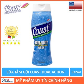 Sữa tắm gội Coast Classic Scent dành cho nam 532 ml
