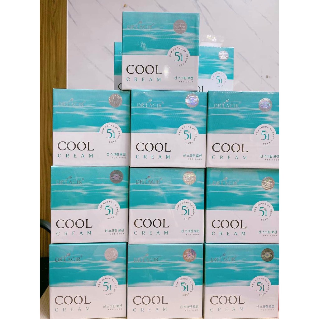 Kem chống nắng dưỡng da Drlacir Cool Cream 35gram, kem Dưỡng Trắng Da ban ngày, Cấp ẩm cho da, làm trắng da