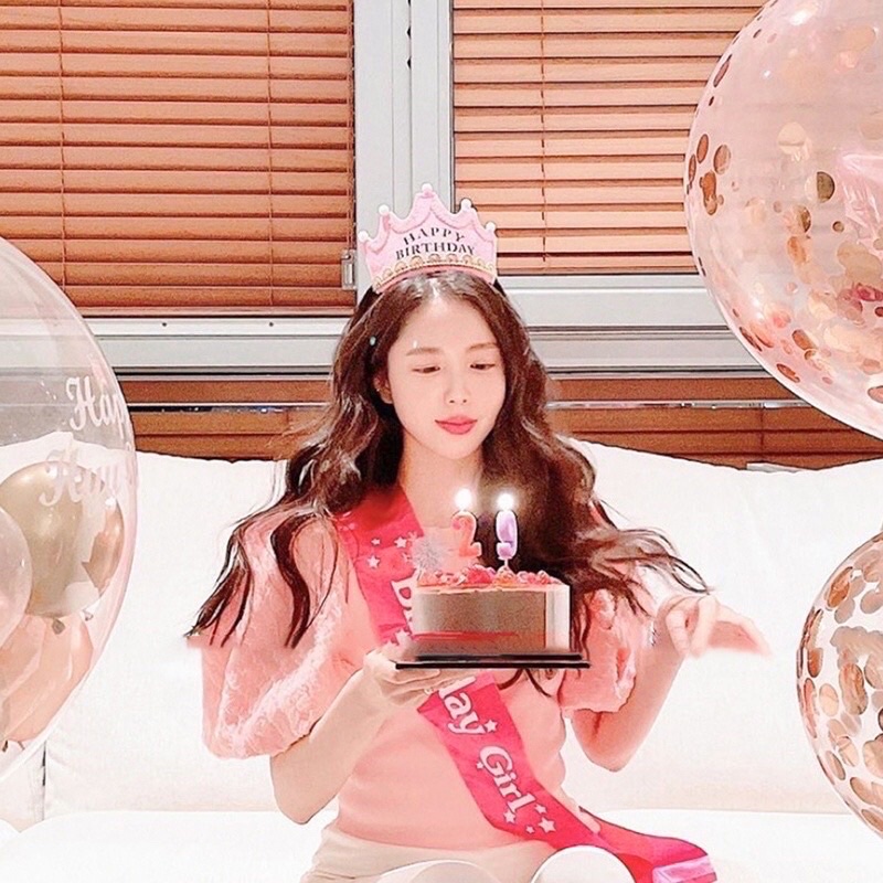 Dây đeo chéo, ruy băng Happy birthday, birrhday girl, birthday queen