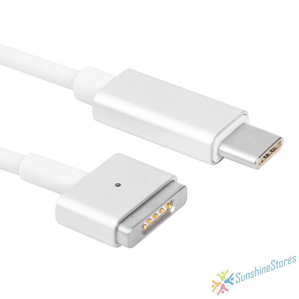 Dây cáp sạc USB loại C sang đầu 5 chân hình chữ T có từ tính dành cho Magsafe 2