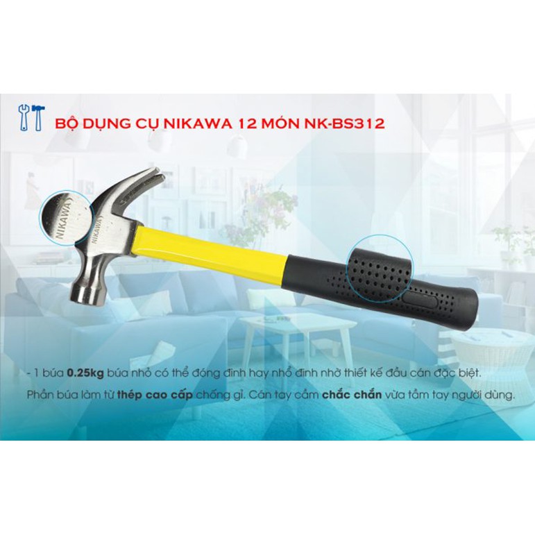 Bộ dụng cụ 21 món Nikawa NK-BS312