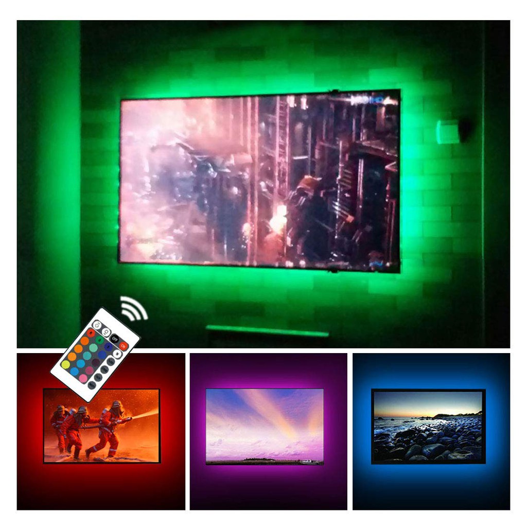 Combo Led dây nhiều màu RGB 5050 5V và bộ mạch nháy có điều khiển từ xa dùng điện cổng USB | BigBuy360 - bigbuy360.vn