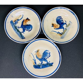 Dĩa con gà gốm sứ Nam Bộ size 15cm Gốm sứ Lái Thiêu