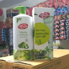 Sữa tắm LIFEBUOY MATCHA & KHỔ QUA chai 850g tặng khăn tắm cao cấp