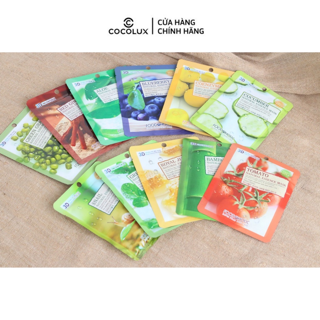[HÀNG TẶNG KHÔNG BÁN] 1 Miếng Mặt Nạ Bất Kỳ 3D Food A Holic Nature Essence Mask 23ml