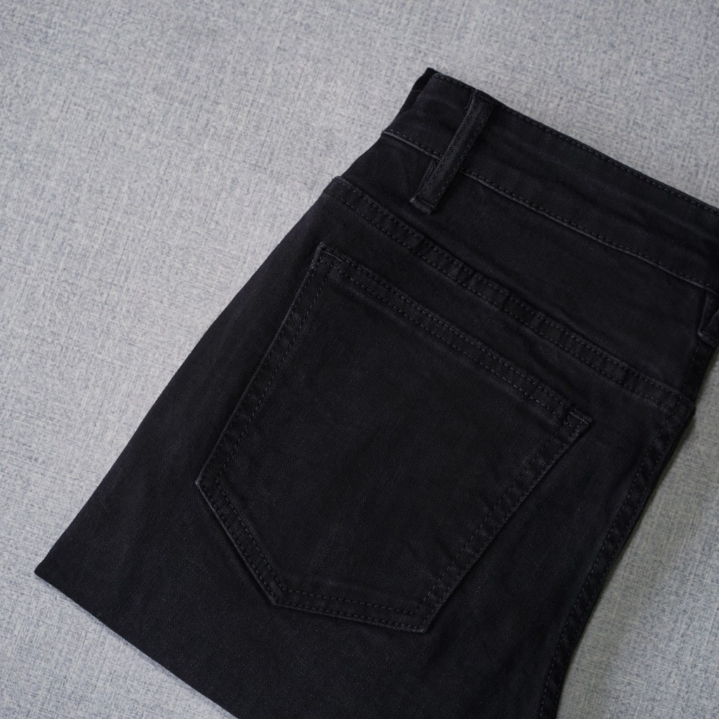 ⚡𝐐𝐔𝐀̀ 𝐒𝐈𝐄̂𝐔 𝐇𝐀̂́𝐏 𝐃𝐀̂̃𝐍⚡Quần Jean Đen Nam Trơn - Rách Gối Quần Jean Bò Đen TRENDYSTORE | BigBuy360 - bigbuy360.vn