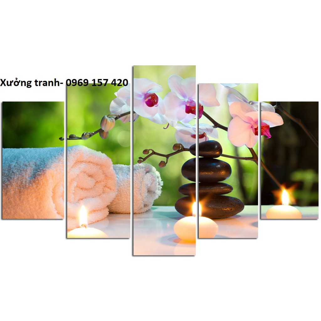 Bộ Tranh Ghép 5 Tấm Spa Size L