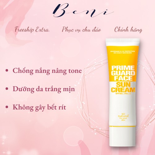 Kem Chống Nắng Prime Guard ♥️ FREESHIP ♥️ KCN dưỡng trắng bật tone - không xỉn màu - bảo vệ tối ưu | BigBuy360 - bigbuy360.vn