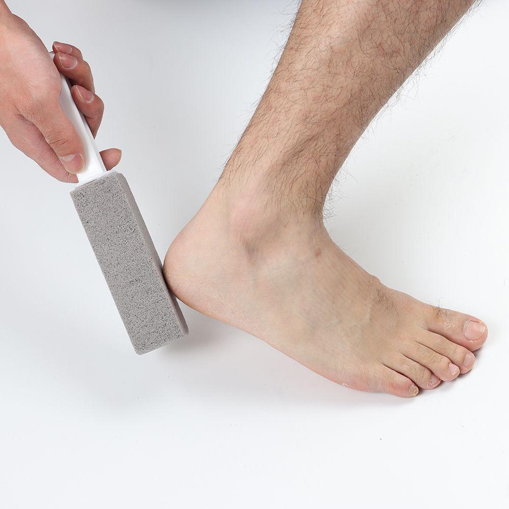 MUVAKO Bàn Chải Cọ Bồn Cầu Có Tay Cầm Cứng Tẩy Vết Bẩn Màu Vàng