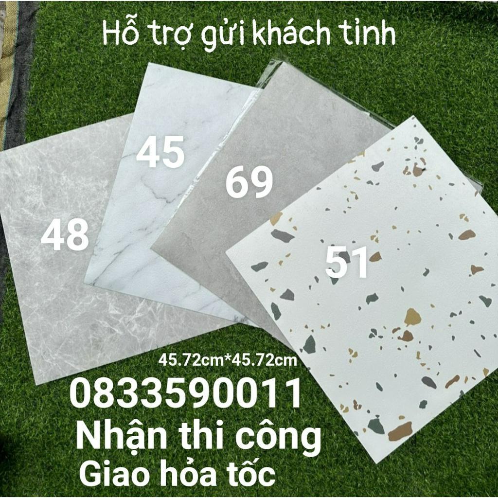 Sàn Vân Xi Măng , Vân Đá, Vân Mây có keo sẵn bóc và dán, kích thước: 45.7cm* 45.7cm.