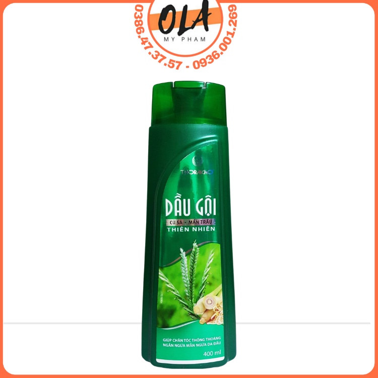 Thorakao Dầu Gội Củ Sả, Mần Trầu 400ml - Mỹ Phẩm Ola