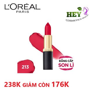 SON LÌ MỊN L'OREAL 213 ĐỎ HỒNG