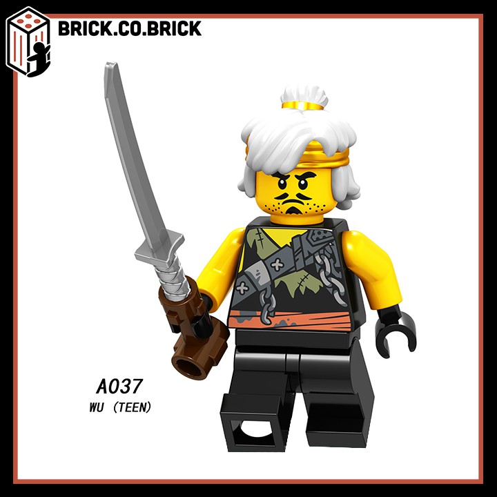 Lego Ninja Phantom Đồ Chơi Lắp Ráp Minifigure Và Non Lego Nhân Vật Hồ Ly Samurai Wu Muzzle Zane Nya Kai Jay A049-A056