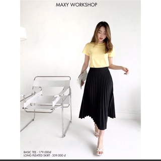 Áo thun nữ cổ tròn basic tee Maxy Workshop