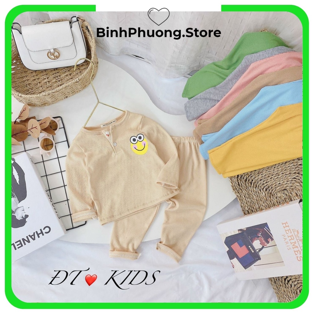 Bộ Len Tăm Dài Tay Thu Đông Cho Bé Trai Gái Minky Mom 1 2 3 4 5 Tuổi Binhphuong.Store