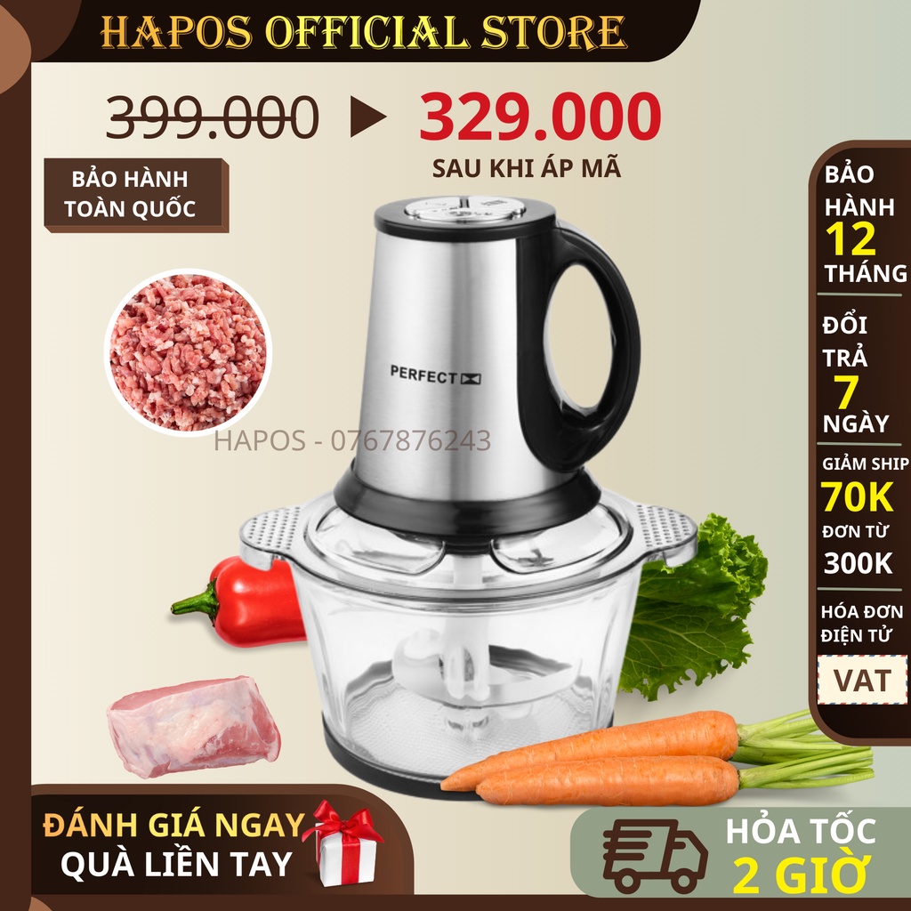 Máy Xay Thịt Perfect PF-X06 300W - Hapos phân phối chính hãng
