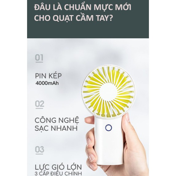 [GIÁ RẺ] QUẠT MINI CẦM TAY TỎA HƯƠNG THƠM SIÊU ÊM