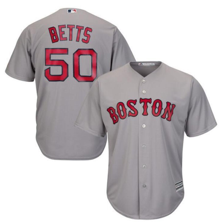 Áo Bóng Chày NP2 MLB Boston Red Sox Số 50 Mookie Betts Plus Size P
