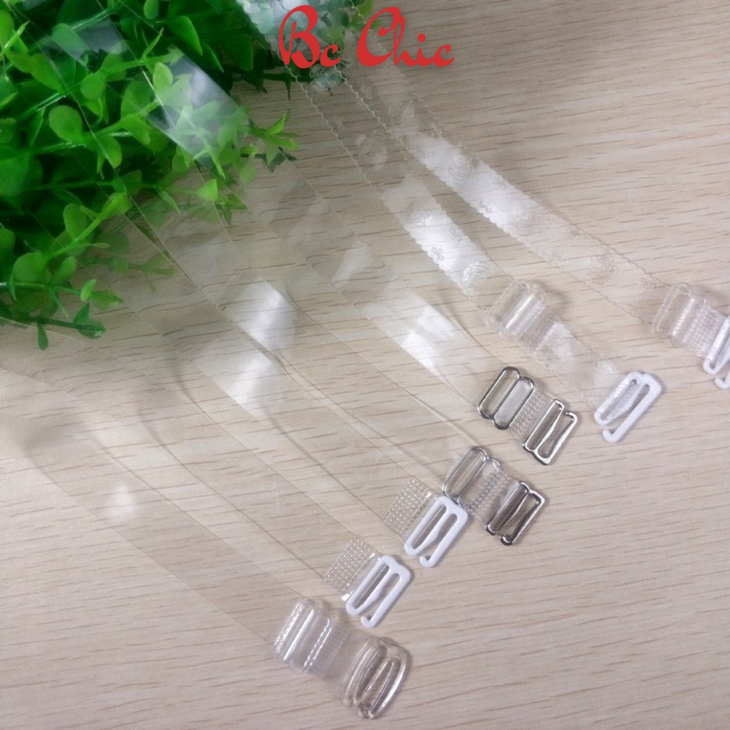 Dây quai áo lót ngực trong suốt nhựa dẻo siêu dai siêu bền hở vai hở lưng PK401 BC_CHIC LINGERIE
