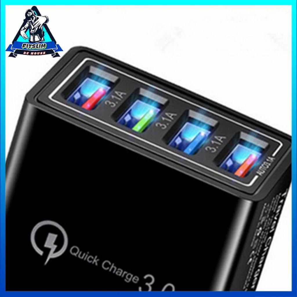 Củ Sạc Điện Thoại Di Động 4 Cổng Usb Nhiều Màu Tiện Dụng Mang Theo Du Lịch | BigBuy360 - bigbuy360.vn