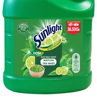 [ GIÁ SẬP SÀN ] Nước rửa chén Sunlight Matcha Trà Nhật chai 3.6kg (MỚI)