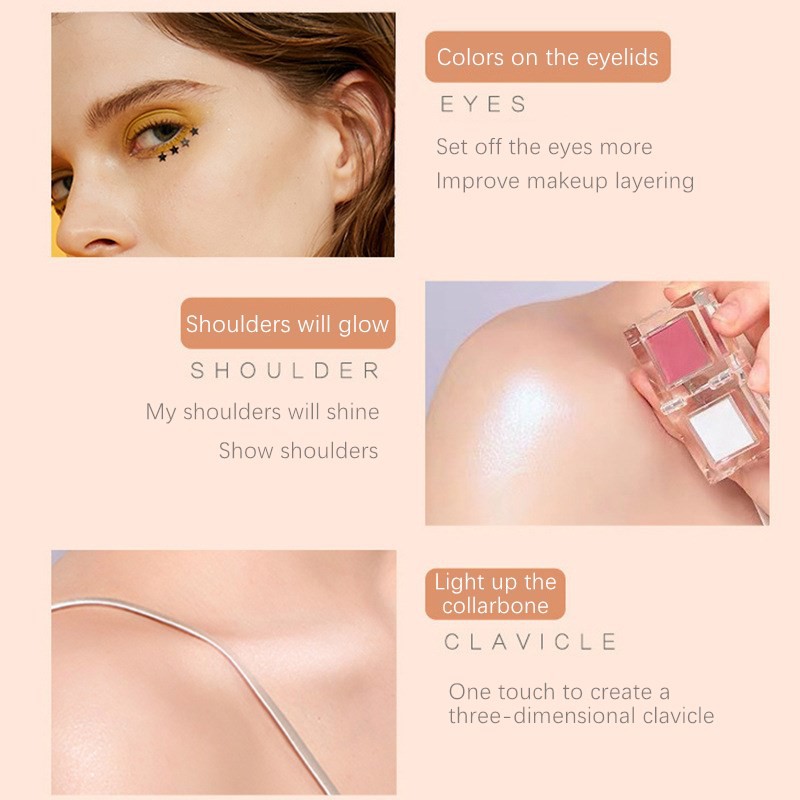 Phấn Má Hồng Bắt Sáng Mixdair 2 Trong 1 Thiết Kế Dạng Khối Chất Lượng Cao 4.8g | BigBuy360 - bigbuy360.vn