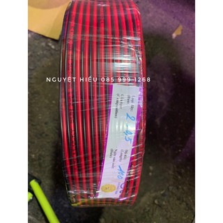 Dây điện đôi đỏ đen 2x0.5mm hàng tốt