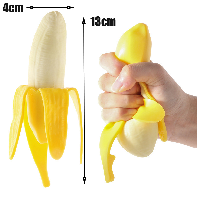 Đồ chơi nắn bóp đàn hồi giảm căng thẳng hình quả chuối