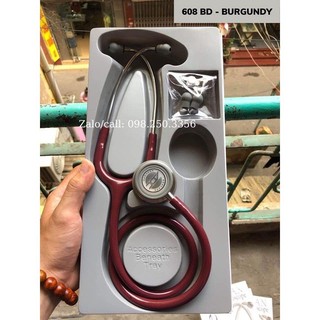 Ống nghe y tế ADC 608BD-BURGUNDY. Ống nghe y tế USA.Tặng hộp bảo quản ống nghe cao cấp. Bảo hành 05 năm