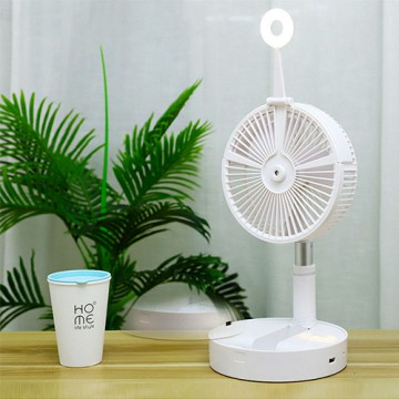 [HÀNG CÔNG TY] Quạt tích điện phun sương gấp gọn hoặc kéo dài, tích hợp đèn ngủ và đèn bàn, pin sạc siêu bền 7200mAh | BigBuy360 - bigbuy360.vn