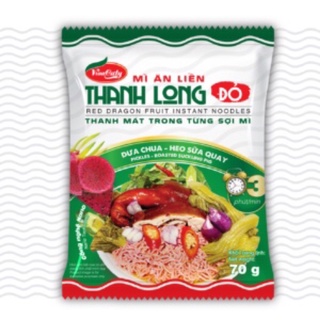 Mì thanh long dưa chua – heo sữa quay