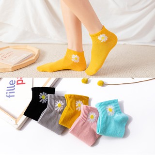 Tất Vớ Nữ Hoa Cúc Cổ Ngắn