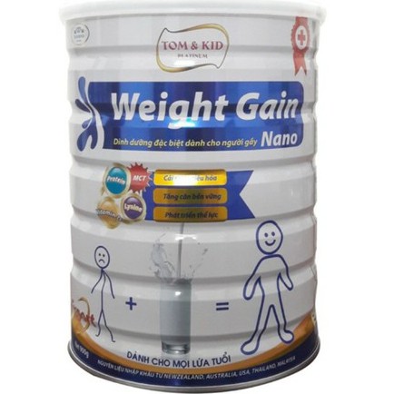 Sữa y tế - Weight Gaine Nano dinh dưỡng đặc biệt dành cho người gầy (HSD T8.2024)