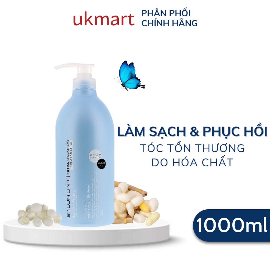 Dầu Gội Kumano Salon Link Cho Tóc Uốn, Tóc Nhuộm 1000ml