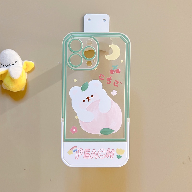 Ốp Điện Thoại Silicon tpu Có Giá Đỡ Ẩn Cho  iphone13Promax 12Pro 11 7 8