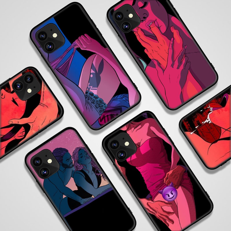 Ốp Điện Thoại Hình Cô Gái Quyến Rũ Gợi Cảm Cho iPhone 11 XR XS 5 5S 6 6S 7 / 8 / SE 2020 Plus D2