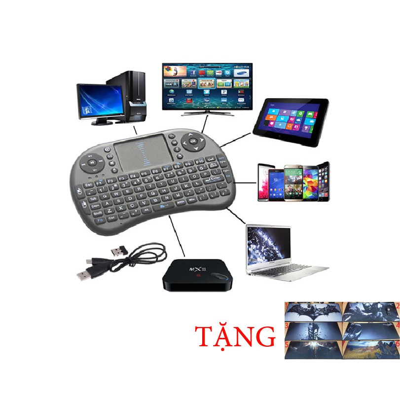 Bàn phím kiêm chuột bay UKB 500 FRO  dành cho Android TV box, Smart TV, Laptop AT105