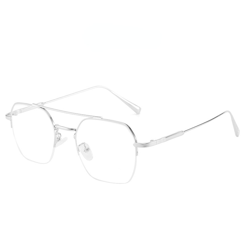 Mắt Kính Unisex Bằng Kim Loại Đa Giác -50 100 150 200 250 300 350 400 450 500 550 600