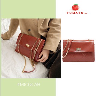 Micocah (có sẵn) - Túi xách dẹt dây xích khoá xoay mã MSD411 CHÍNH HÃNG GIÁ RẺ