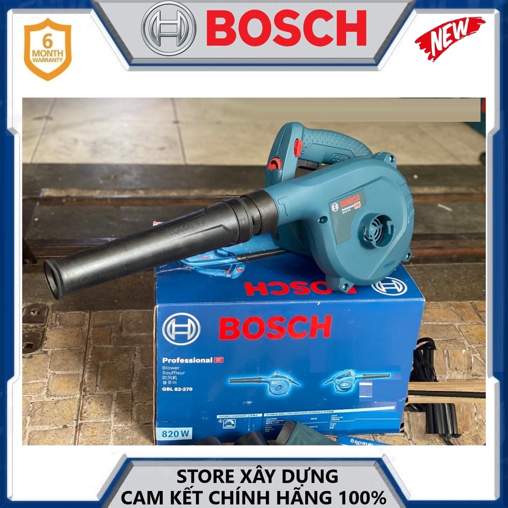 MÁY THỔI KHÍ (BỤI) 820W (-4.5 M3/PHÚT) BOSCH GBL 82-270-HÀNG CHÍNH HÃNG