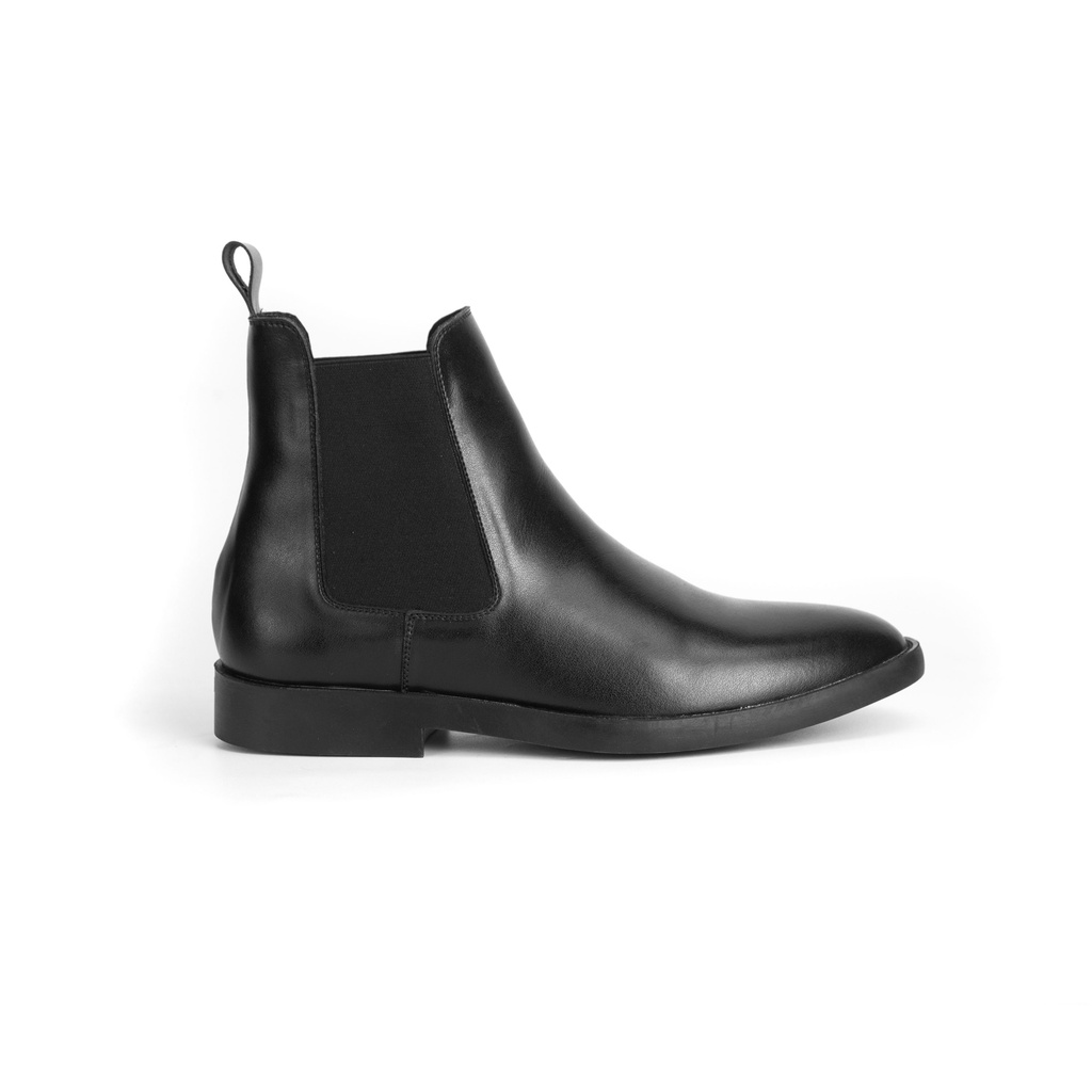 Giày chelsea boots nam đen, giày bốt cao cổ tôn dáng classic, đế tăng chiều cao 5cm, 2 màu đen và nâu Đức Linh GDA016