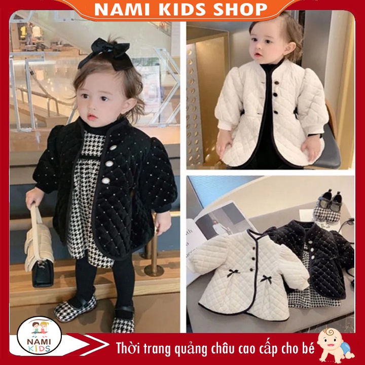 Áo khoác dáng dài phong cách Hàn Quốc hàng cao cấp cho bé gái