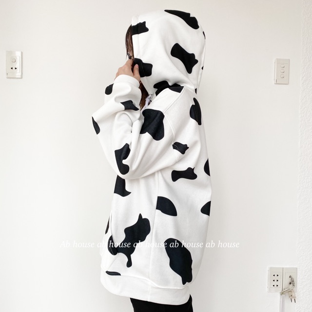 Áo Hoodie Nỉ Bông Bò Sữa MILK COW HOODIE (Ảnh Thật) | BigBuy360 - bigbuy360.vn