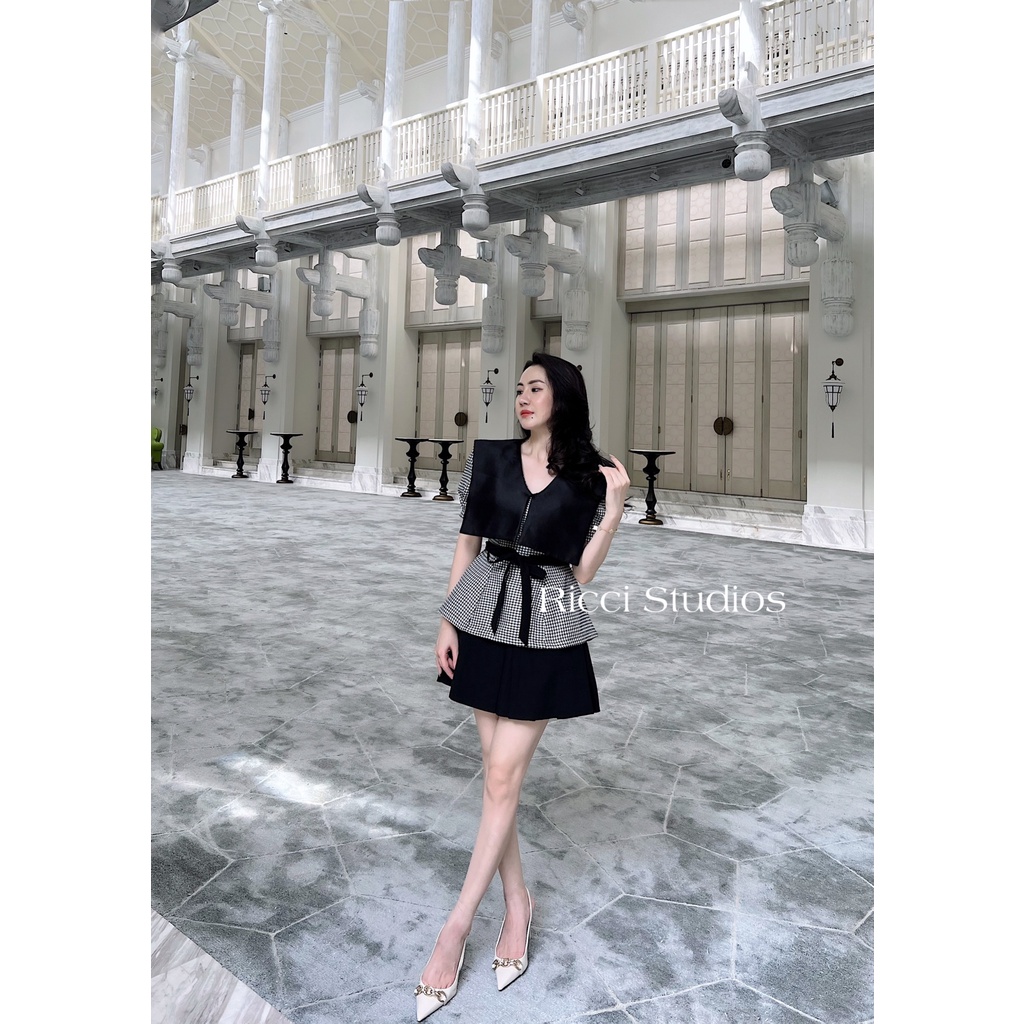 Áo V10 Nancy Shirt Ricci thiết kế chất liệu chéo hàn sợi cao cấp mềm mát | RICCI OFFICIAL