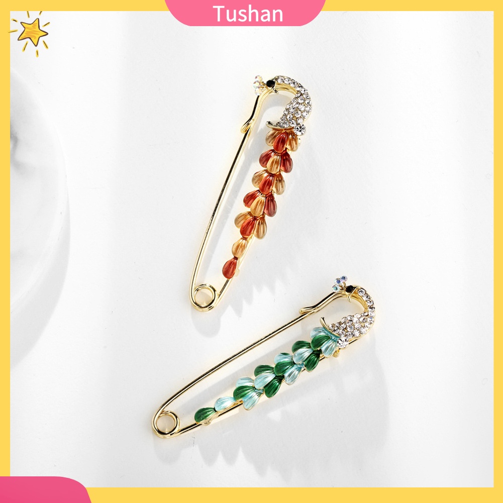 Ghim Cài Áo Hình Kim Băng Đính Đá Nhân Tạo Thời Trang Cho Nữ