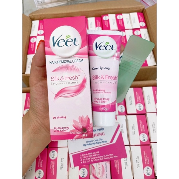 Kem tẩy lông Veet Hair Removal Cream Silk &amp; Fresh
