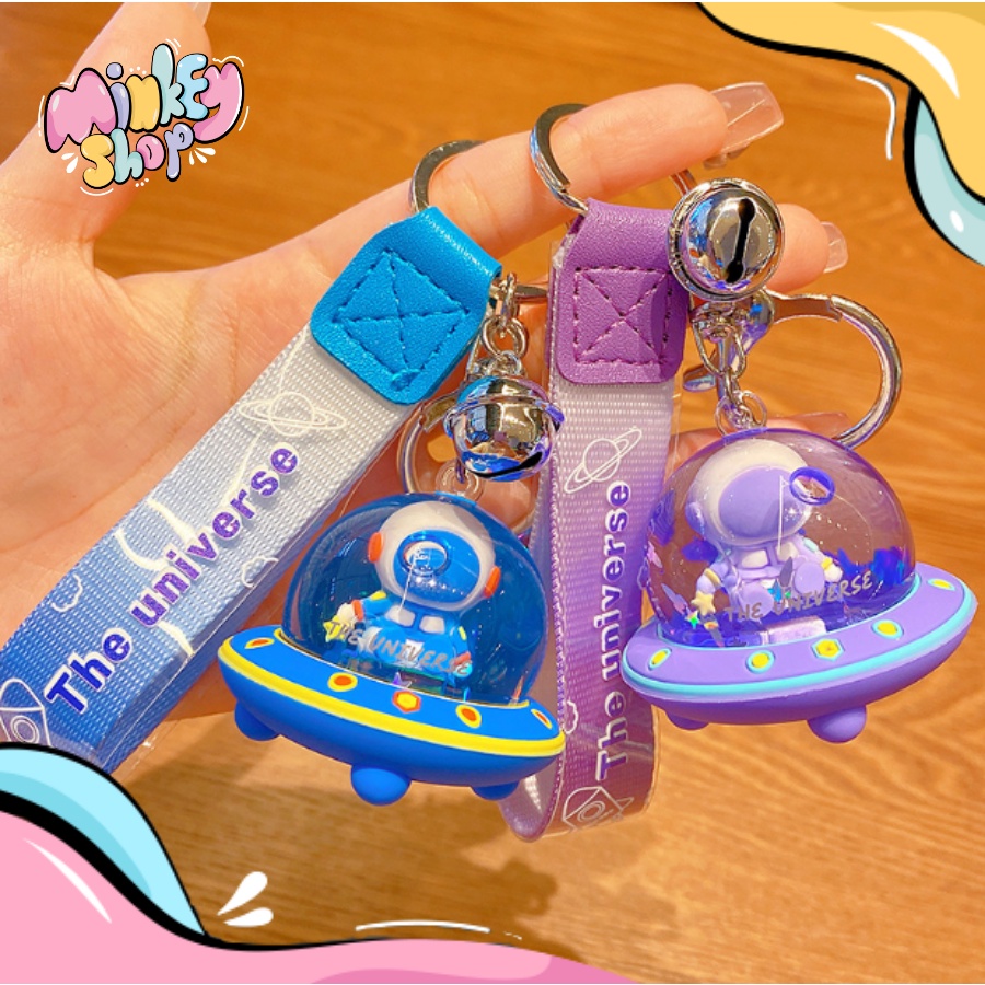 Móc Khóa Đẹp Hình Nước Đĩa Bay Dễ Thương phụ kiện Túi Xách -Minkey