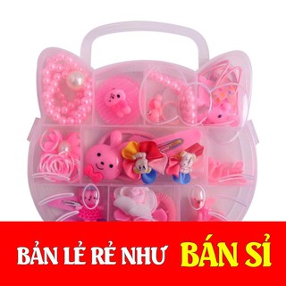 Hộp phụ kiện tóc kitty cho bé